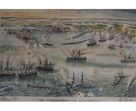 C.W.BACON &amp; CO&nbsp;The Bombardment of Alexandria, print, 49 x 70cm Condition Report:Available upon request