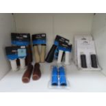 Shelf of Handlebar Grips: Raleigh, XLC and Lizard Skins