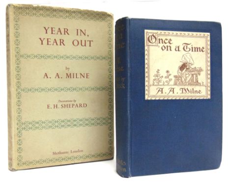 [MISCELLANEOUS]  Milne, A.A. Once on a Time, first edition, Hodder &amp; Stoughton, London, 1917, blue cloth with onlaid titl