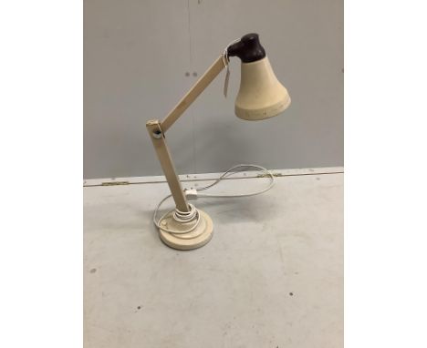 A mid century Wandalite anglepoise lamp