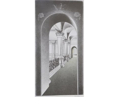 Robert Ballagh (Irish, b.1943), colour lithograph, 'Castletown House, County Kildare', limited edition 15/350, signed, 61 x 3