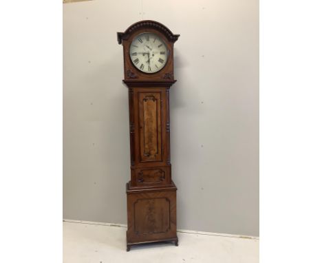 A Victorian mahogany eight day longcase clock marked Thomas Low of Dundee, height 200cm