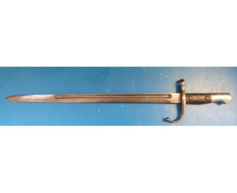 A Turkish Mauser late 19th century bayonet 46cm blade, no scabbard