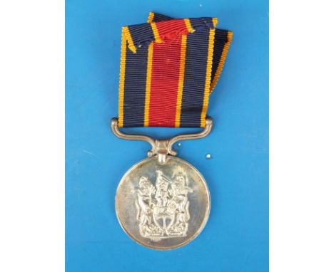 A Rhodesian Police Reserve Medal for Faithful Service awarded to 8702H F/R C.McAlister (mentioned in the book 'Contact' page 