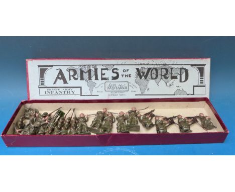 Britains lead Armies of the World, French army infantry, in original box 
