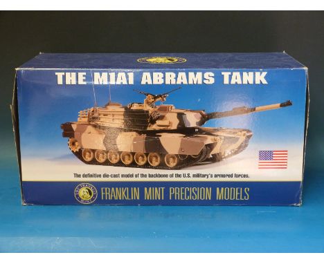 Franklin Mint diecast model 1:24 scale M1A1 Abrams Tank (in original box)