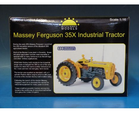 Universal Hobbies Midsummer Models 1:16 scale diecast model Massey Ferguson 35X Industrial Tractor special limited edition (i