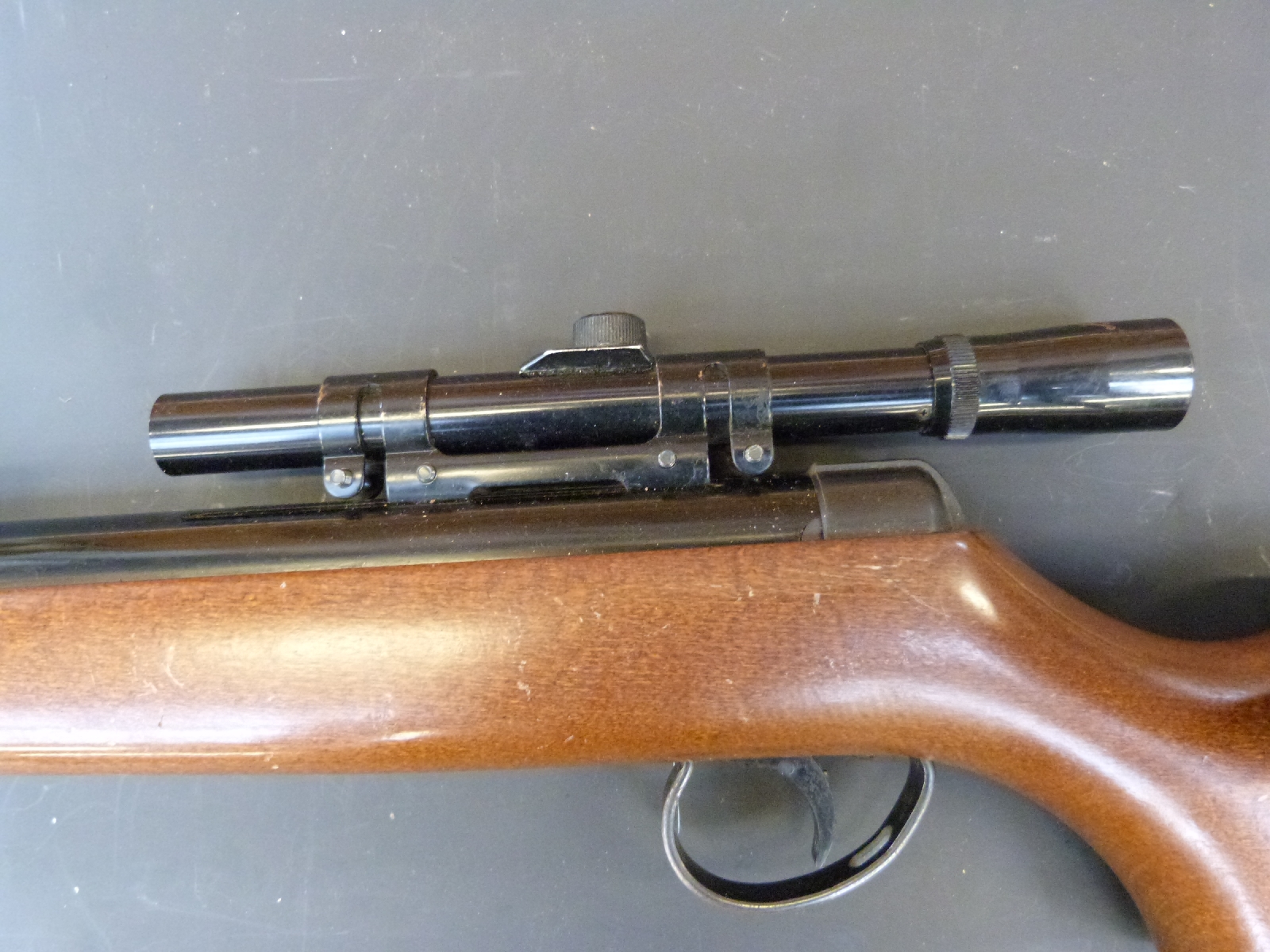 A BSA air rifle with Bentley 4x20 scope.