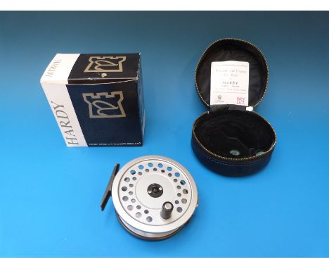 A Hardy Viscount 150 MkII fly fishing reel, unused and in original case and box. 