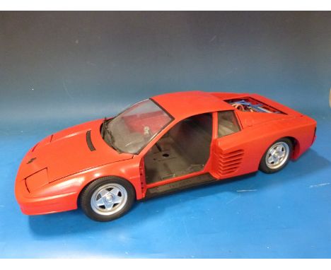 A large scale Pocher diecast model Ferrari by Rivarossi