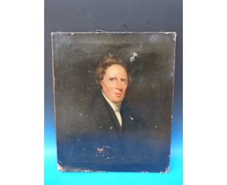 A portrait of a 19thC gentleman (76 x 63.5cm) 