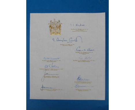 Rhodesia/ Zimbabwe historical interest :- one of the original signed Universal Declaration of Independence documents, signatu