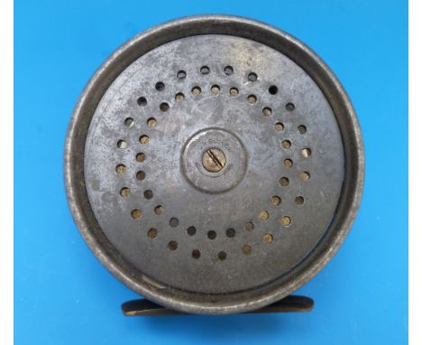 A 4.5" casting reel stamped A3494 to the foot made by C Farlow & Co, 191 Strand, London