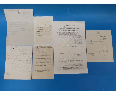 A quantity of WW2 and later military ephemera including City of Westminster air raid poster dated 4th September 1939 relating