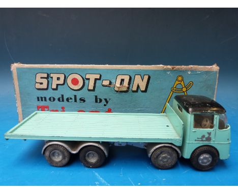 Spot-On by Tri-ang diecast model 1:42 scale E.R.F. 68G with flat float in light blue livery, 109/3, and with  original box li