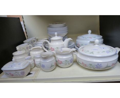 A Royal Doulton Expressions dinner and tea service in Summer Carnival pattern (approximately 50 pieces in total)