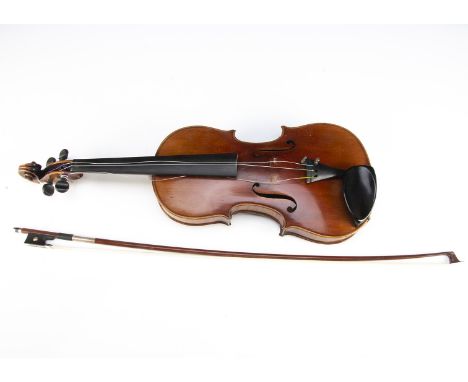 German Violin, a full size German Violin of the Dresden/Lowendahl School with label 'Antonius Stradivarius Cremonenfis Facieb