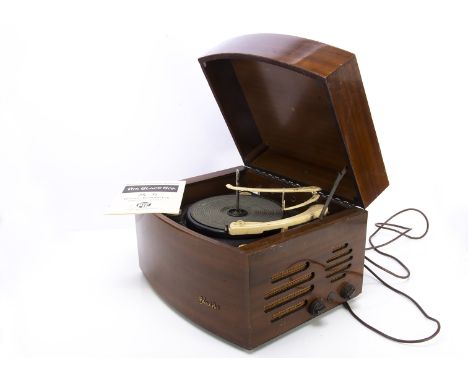 Pye Black Box Record Player, a PYE Black Box record player with Garrard RC20 mk II deck, casing generally good, no obvious da