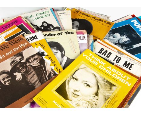 Sheet Music, approximately one hundred and ten pieces of sheet music, mainly from the 1950s, 1960s and 1970s with artists inc