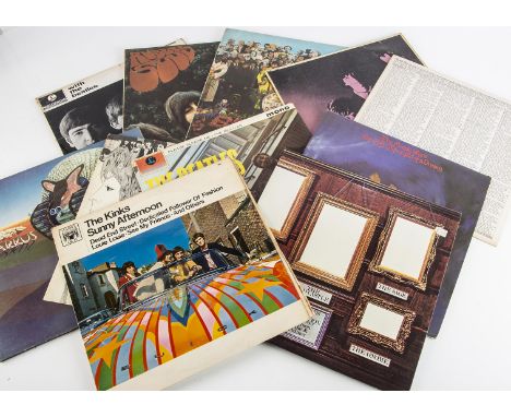 Beatles LPs Plus, eleven albums comprising five 'Yellow / Black' Beatles LPs (With The Beatles (Stereo), Please Please Me (mo