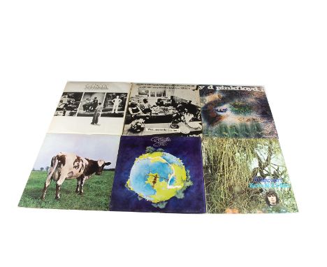 Progressive / Folk Rock LPs, ten albums comprising Pink Floyd - Atom Heart Mother and A Saucerful of Secrets, Genesis - The L