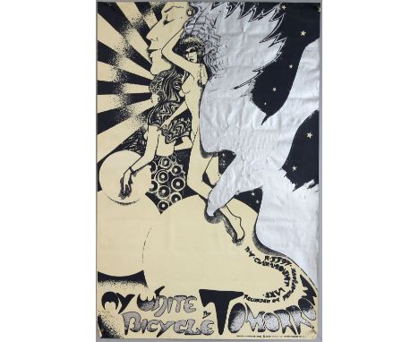 'My White Bicycle' by Tomorrow (OA102) - Hapshash &amp; The Coloured Coat Poster by The Osiris Agency, printed in England 196