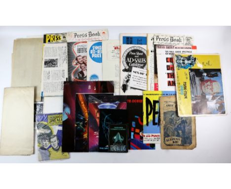 18 US Pressbooks including War and Peace, This Day and Age, City Streets, Zaza, Secret People US Lobby cards, collection of S