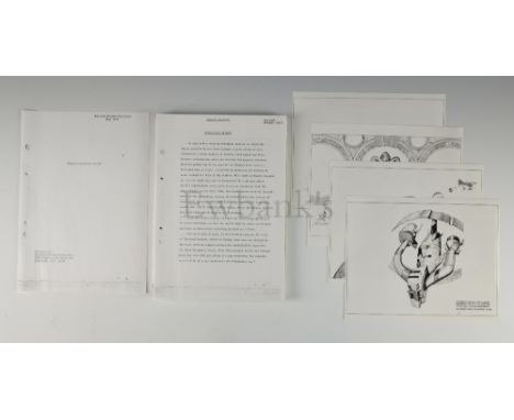 Sinbad Goes to Mars (1981) Two copies of treatments from 1978 and 1979, first page of Ray special designs required, Ken Kolb 
