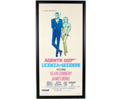 James Bond Dr. No - Italian Locandina, signed print by Sean Connery &amp; Ursula Andress, Spanish poster &amp; later printing
