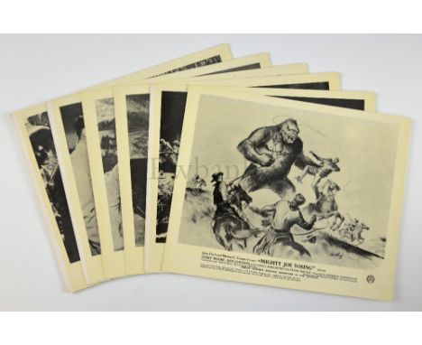 Mighty Joe Young (1949) Six front of house cards, 10 x 8 inches.Background - Tony Dalton was a close friend of Ray Harryhause