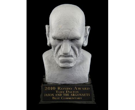 Rondo Award from 2010 to Tony Dalton for Best Commentary on the Ray Harryhausen film Jason and the Argonauts, 6.5 inchesProve
