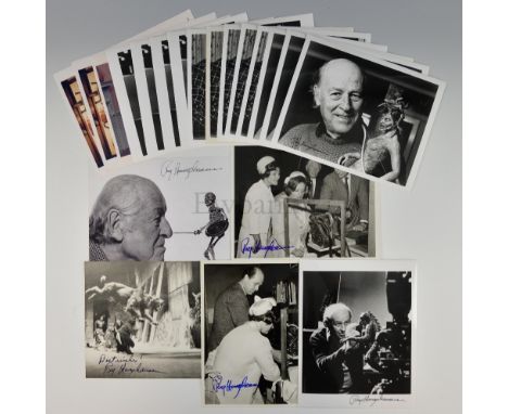 Ray Harryhausen - Twenty signed promotional 10 x 8 inch photographs, various images (20).Background - Tony Dalton was a close
