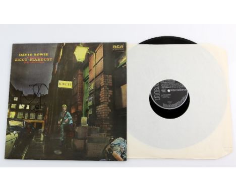 David Bowie - Ziggy Stardust LP INTS 5063 - Signed clearly to front and dated 1991. Record and Inner sleeve present.Provenanc