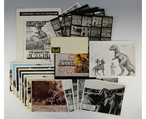The Valley of Gwangi (1969) Quantity of press material including Pressbook (no cuts), original stills, front of house cards, 