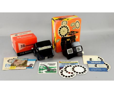 Ray Harryhausen - Two personal View-Masters in original boxes, one 'Sawyer's gift.pak view-master' made from Bakelite &amp; t