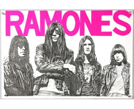 Ramones - Original painted artwork by John Judkins, signed &amp; dated 1989, flat, 19.5 x 29 inchesProvenance: I Was Lord Kit