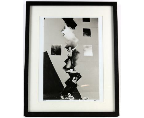 Queen - An original Limited edition silver gelatin Lith exhibition print - 1/25, Freddie Mercury breaking through a wall, on 
