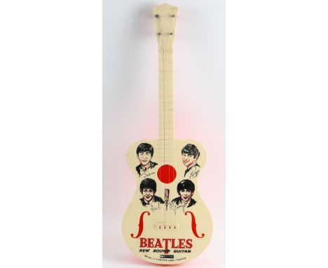 The Beatles - Vintage 1960's Selcol New Sound plastic guitar, Made In England, 23 inches