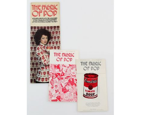 Fabric Of Pop - Original VIP Invitation &amp; 2 flyers for the 1974 V&amp;A Exhibition, this a celebration of Pop Art, the it