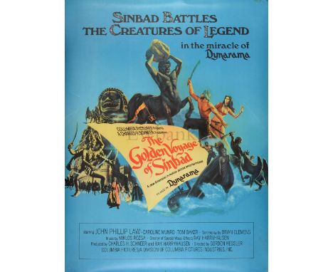 The Golden Voyage of Sinbad (1973) Original vinyl double sided poster used for display, rolled, 30 x 40 inches.Background - T