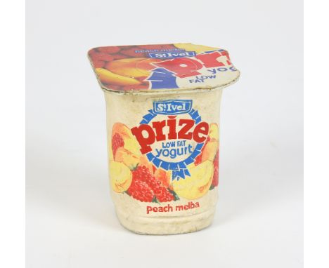 TV Commercial - A vintage St. Ivel Yogurt pot used in the original TV commercial, hand painted &amp; saved from the rubbish a