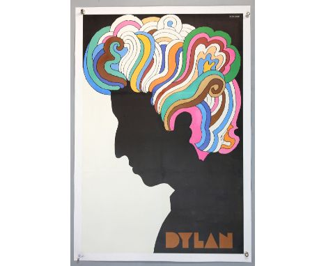 Bob Dylan (1967) US Record album Insert poster, artwork by Milton Glaser, linen backed, 22 x 33 inches