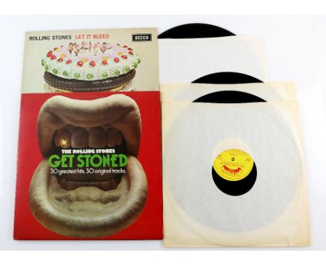 Rolling Stones vinyl LPs - Let It Bleed SKL5025, blue centre without sticker &amp; Get Stoned Double Gatefold LP (2)