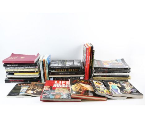 A large quantity of predominantly film and cinema reference books coving vintage posters, lobby cards, signatures and various
