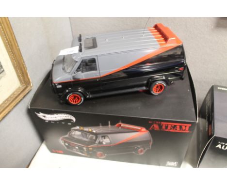 A 1/18TH SCALE HOT WHEELS ELITE 'A-TEAM' VAN 