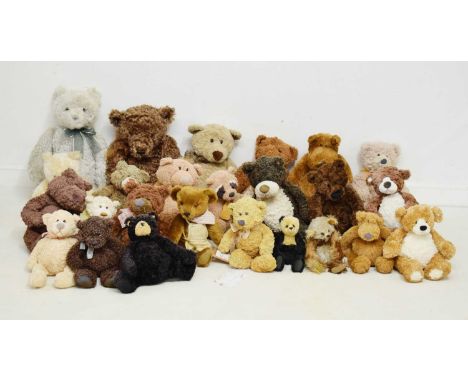 Collection of twenty-one Gund teddy bears to include; 'Mika', 'Mylar', 'Tumbly', 'Marmalade', 'Chaplin', etc, together with t