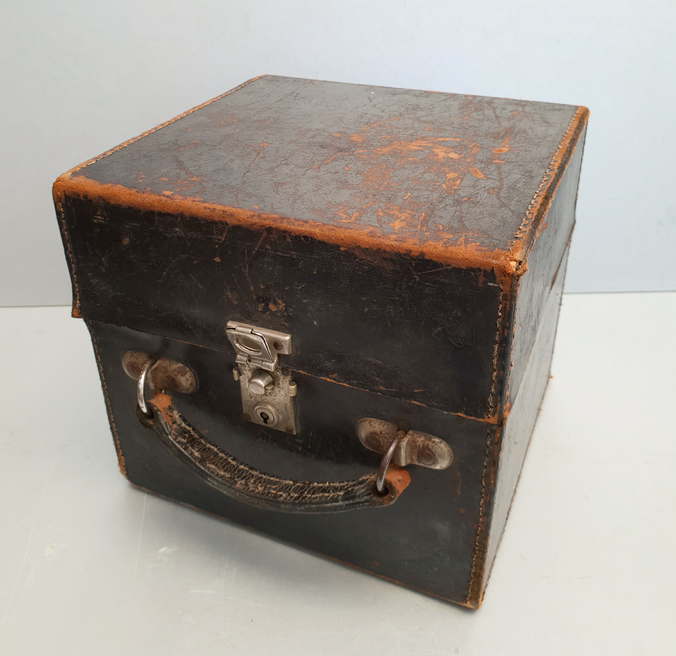 Vintage Leather Concertina Box Case by C. Wheatstone & Co. London WC2