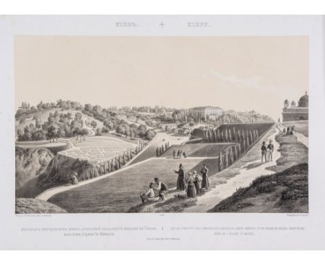 Waniczek (G.F.) - A group of 5 views of Ukraine, 4 of Kiev and environs with 1 of Korsun, titles in cyrillic and French,   ti