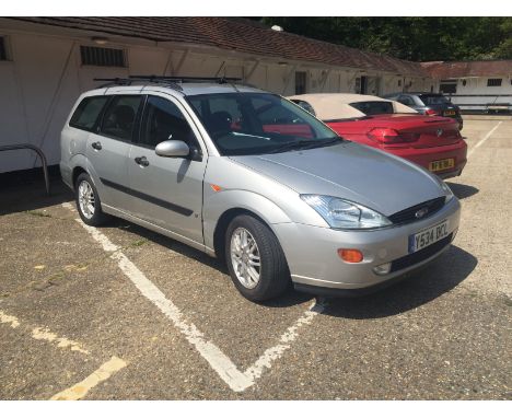 A Ford Focus Ghia estate car 1596cc: Registration Y534 DCL first registered 27/3/2001: MOT ran out 8/2/19 (with paperwork)