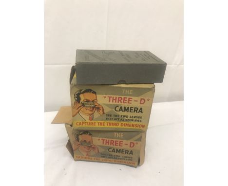Two boxed 'The Three-D Camera'